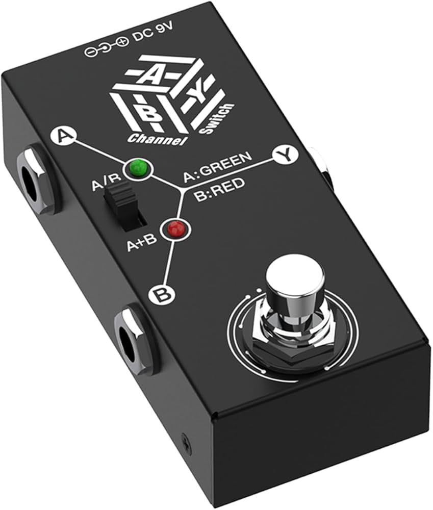 Amazon | ギターペダル AB ボックス ABY チャンネルスイッチ AB
