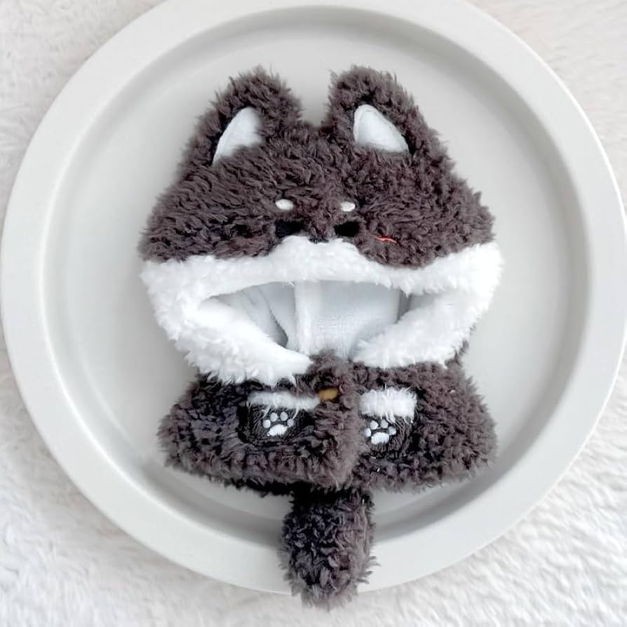 Amazon.co.jp: もこもこアニマル着ぐるみ 10cm用 狼 ぬい服 着ぐるみ