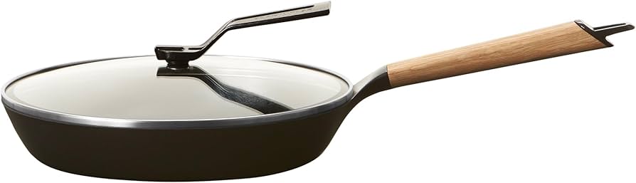 Amazon.com: Vermicular Frying Pan with Glass Lid | 26cm (10.2