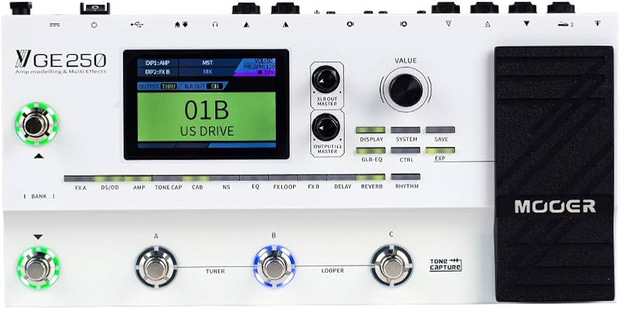 Amazon.com: MOOER GE250 Multi Effects Processor with FX Loop, Tone