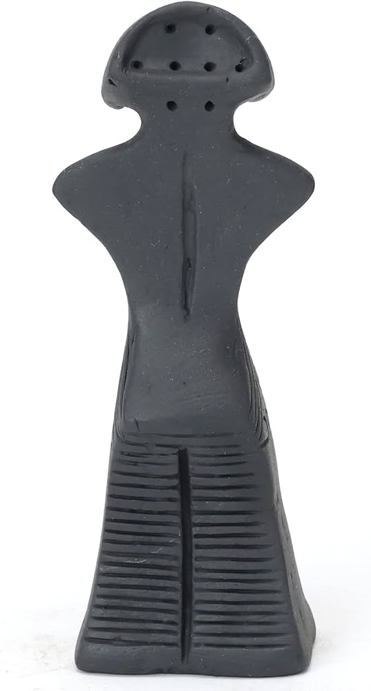 Amazon.co.jp: 縄文の女神 縄文 土偶 中（17㎝）複製品 陶器製 素焼き