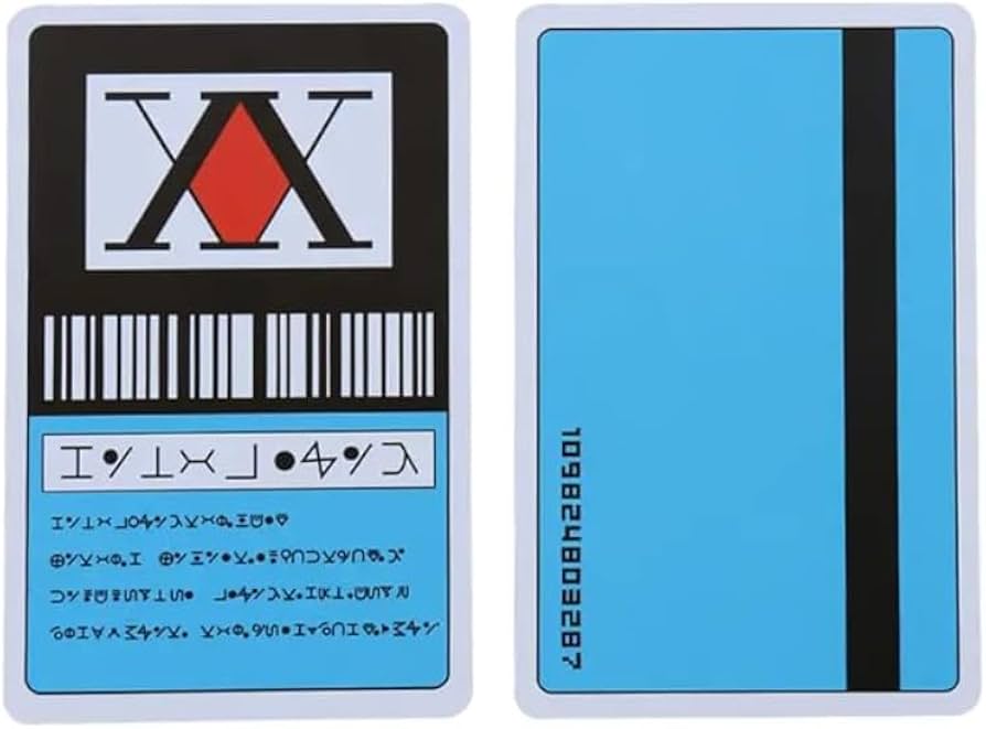 Amazon.com: HXH Hunter ID Card, Hunter Exam- Anime Manga Cosplay