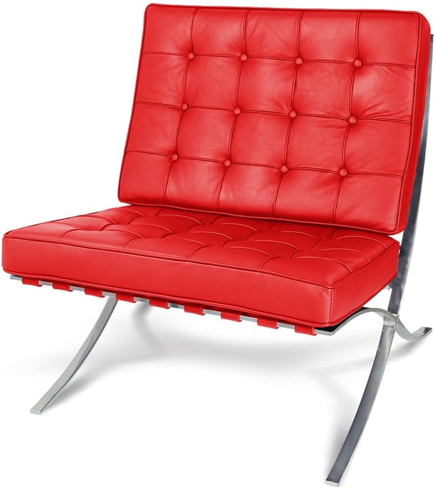 Amazon｜バルセロナチェア Bauhaus ミース・ファン・デル・ローエ 本革