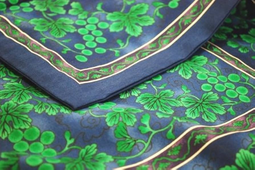 Amazon.co.jp: 源右衛門窯座布団カバー ブルー 銘仙判(55×59cm