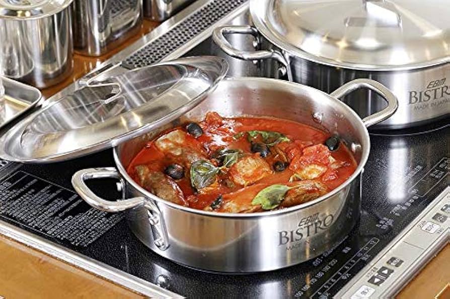 Amazon｜EBM ビストロ 三層クラッド 外輪鍋 39cm 蓋無｜両手鍋