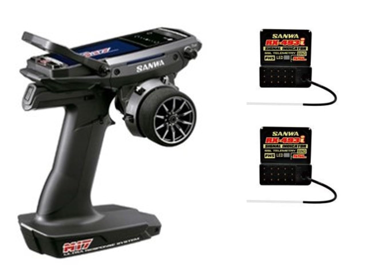 Amazon | SANWA M17 (RX493i/PCダブルレシーバー) TX-481＋RX-493ix2
