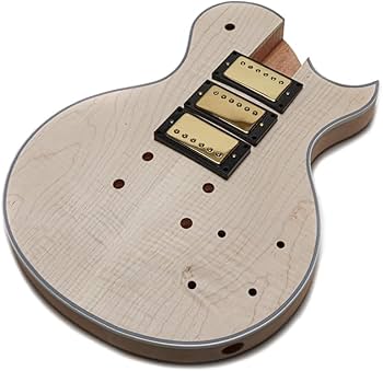 Amazon.com: Solo LP Style DIY Guitar Kit, 3 Pickups, Maple Top