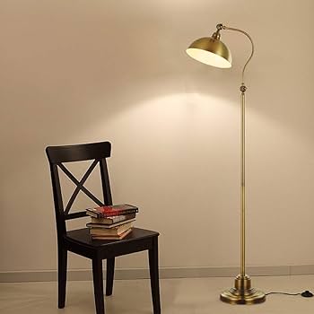 Amazon.co.jp : フロアスタンドライト, モダンアンティーク真鍮調節