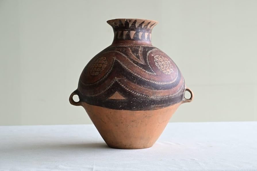 タイ古陶磁 バンチェン土器 アンダーソン土器 双耳壷 M R7982 【公式通販】