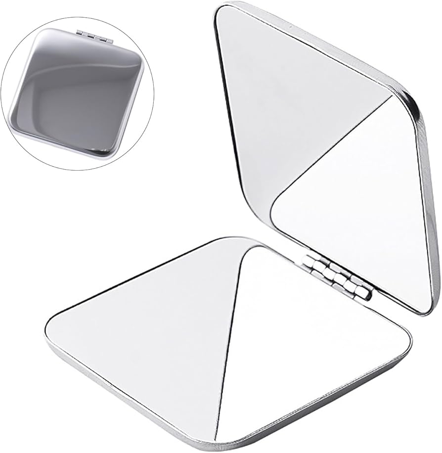 Amazon.co.jp: WXVOVXW 手鏡 折りたたみ コンパクト ステンレスミラー