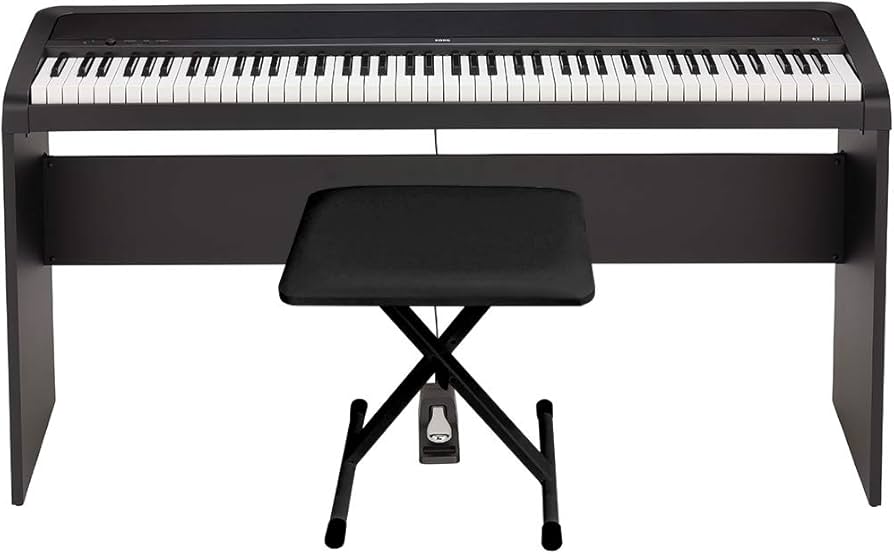 Amazon | KORG(コルグ) 電子ピアノ B2 BK 88鍵 ブラック 専用スタンド