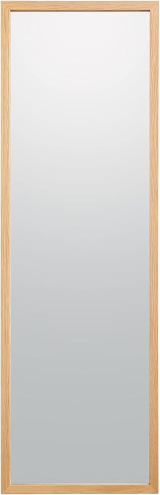 Amazon.co.jp: 無印良品 壁に付けられる家具ミラー オーク材 中 幅32.5