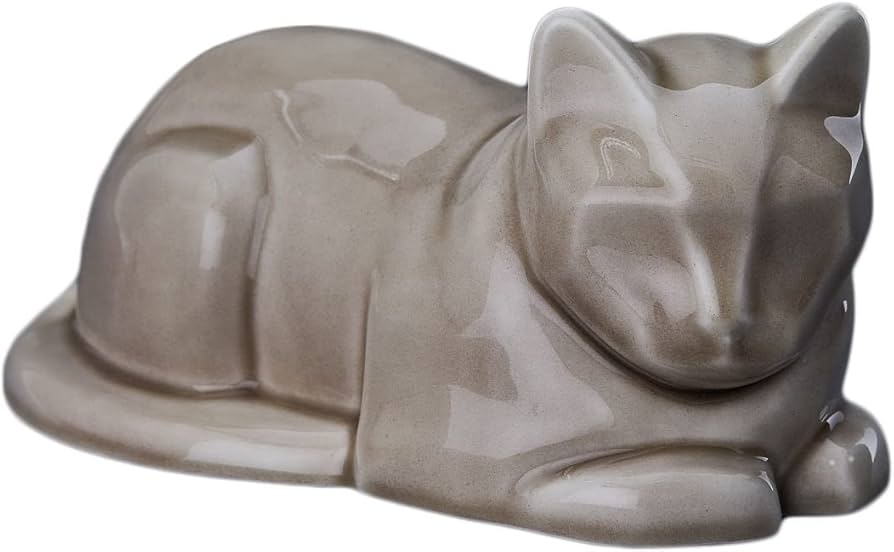 Amazon.co.jp: 猫の火葬用骨壷 | 美しい手作りペット猫の思い出 ペット