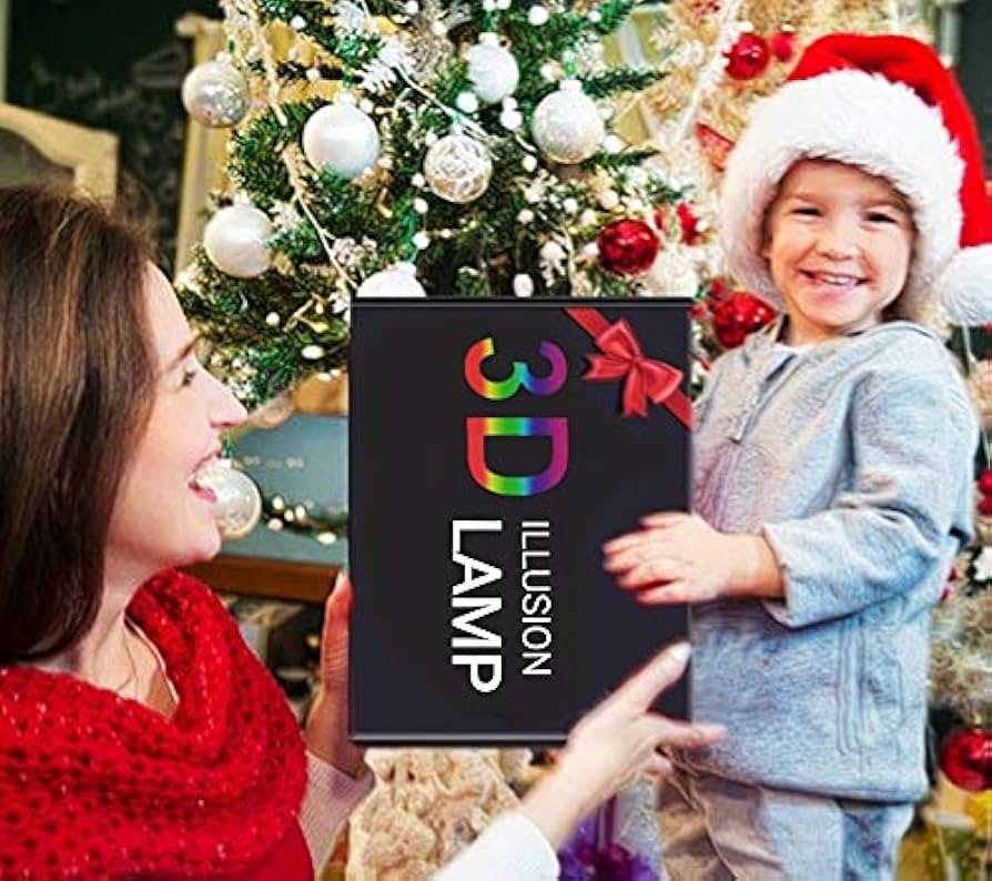 Creative 3D Christmas Tree Night Light USB Power Touch Switch LED