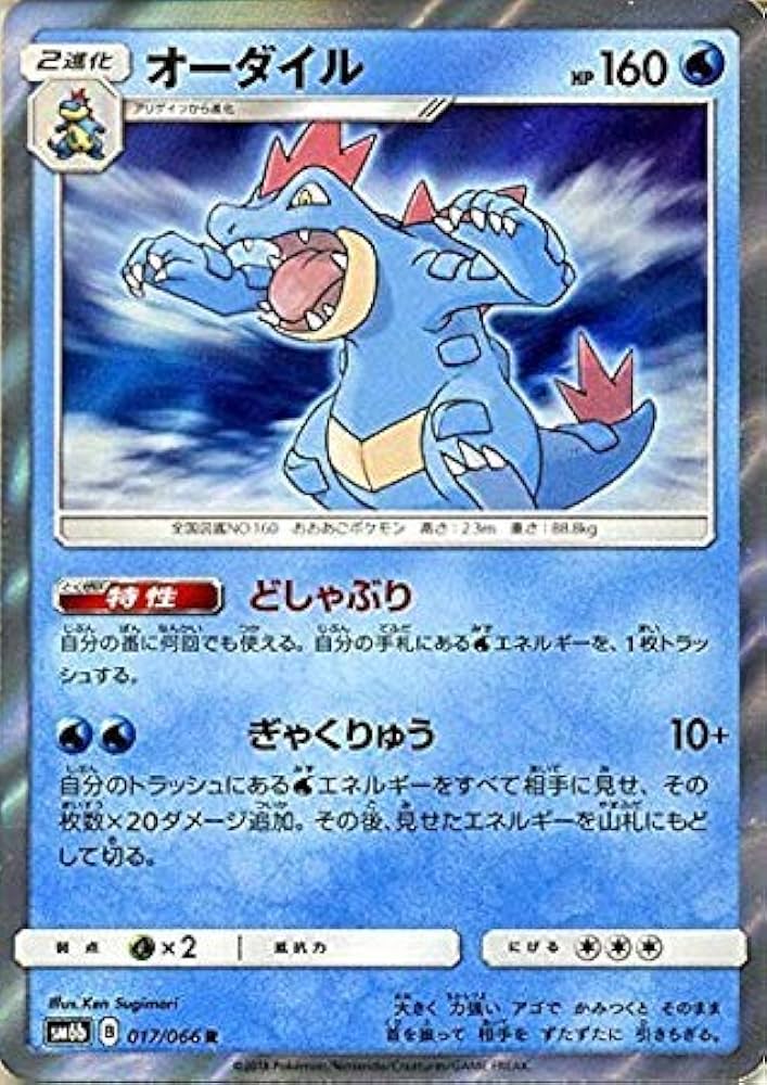 Amazon.co.jp: ポケモンカードゲーム オーダイル（R） SM6b 拡張強化