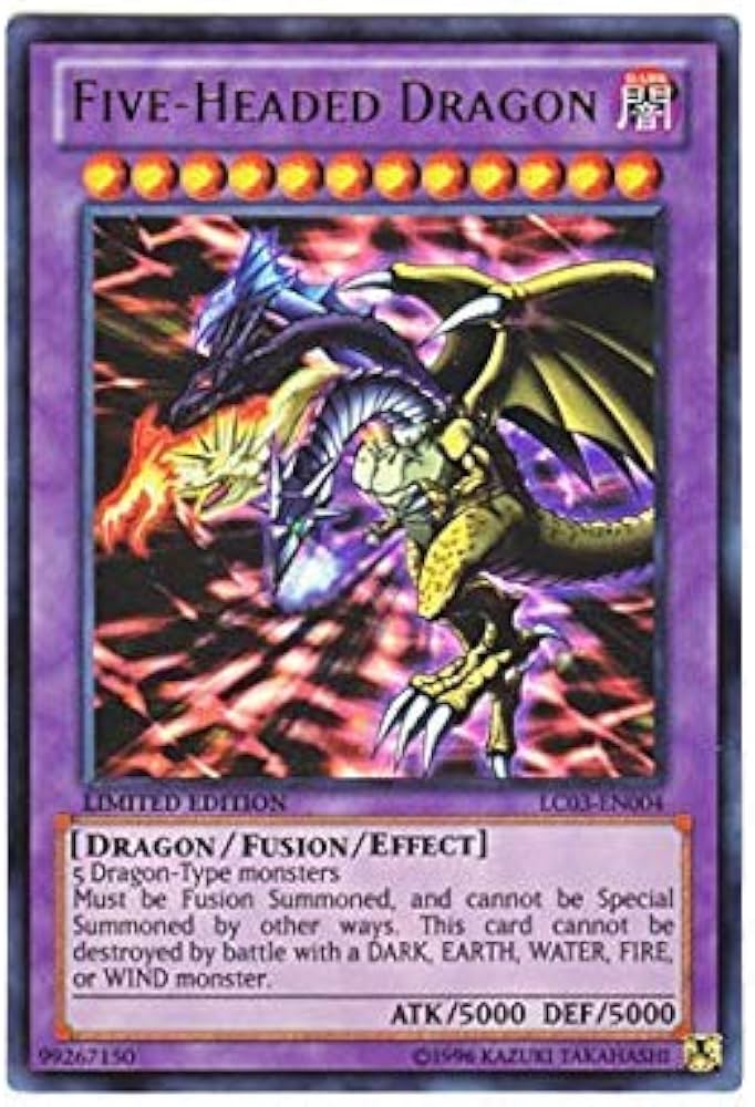 Amazon.co.jp: 遊戯王 英語版 LC03-EN004 Five-Headed Dragon F・G