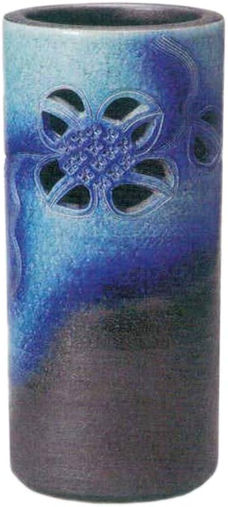 Amazon｜ヤマ庄陶器 傘立て ブルーなど 直径21.5cm 信楽焼 トルコ青