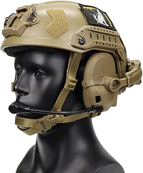 Amazon | AQ zxdc エアソフト 海上ヘルメットとノイズキャンセリング