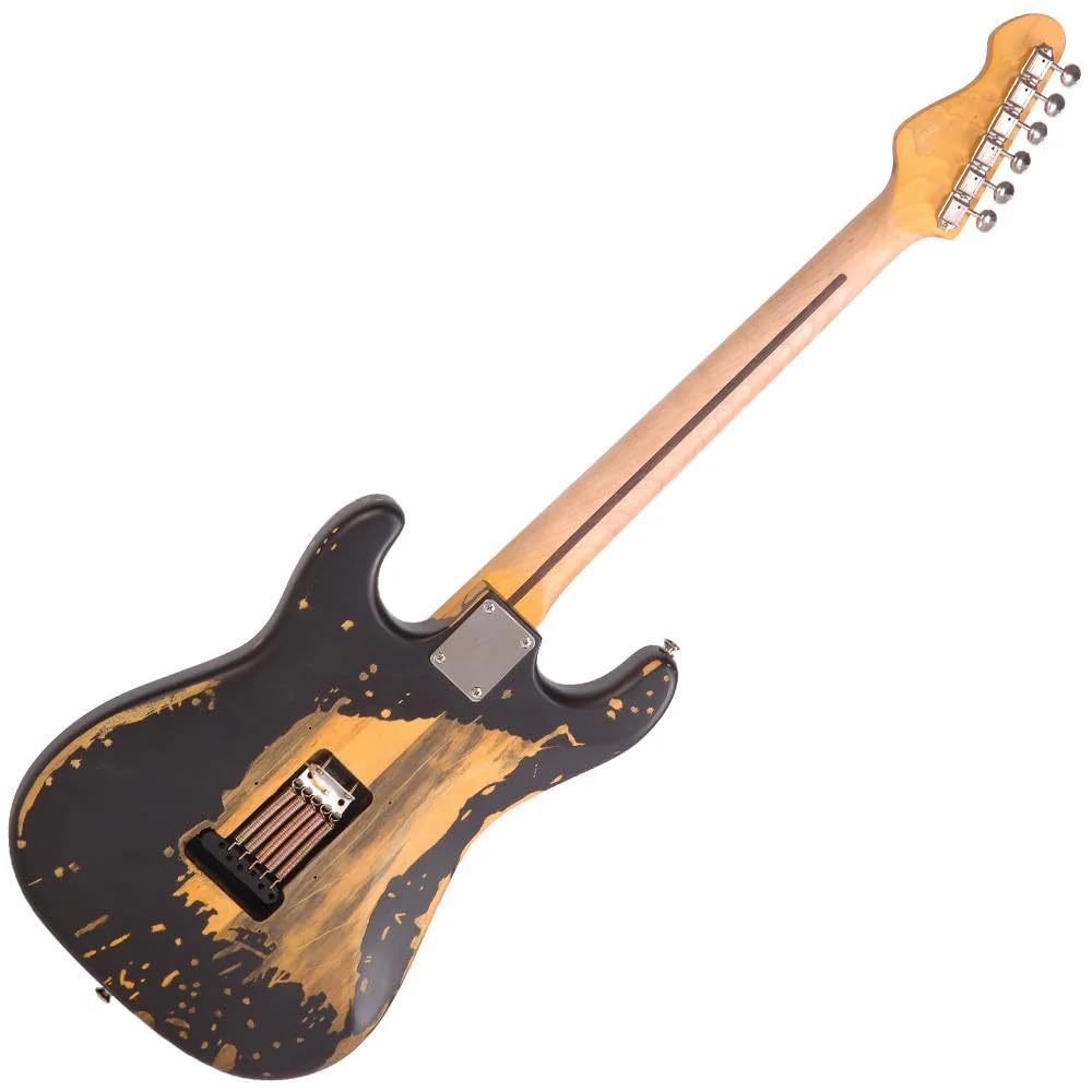 Amazon.com: Vintage Guitars Icon V6 Electric Guitar - Black