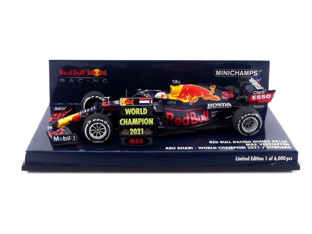 Amazon.com: Minichamps 410212333 1:43 Red Bull Racing Honda RB16B