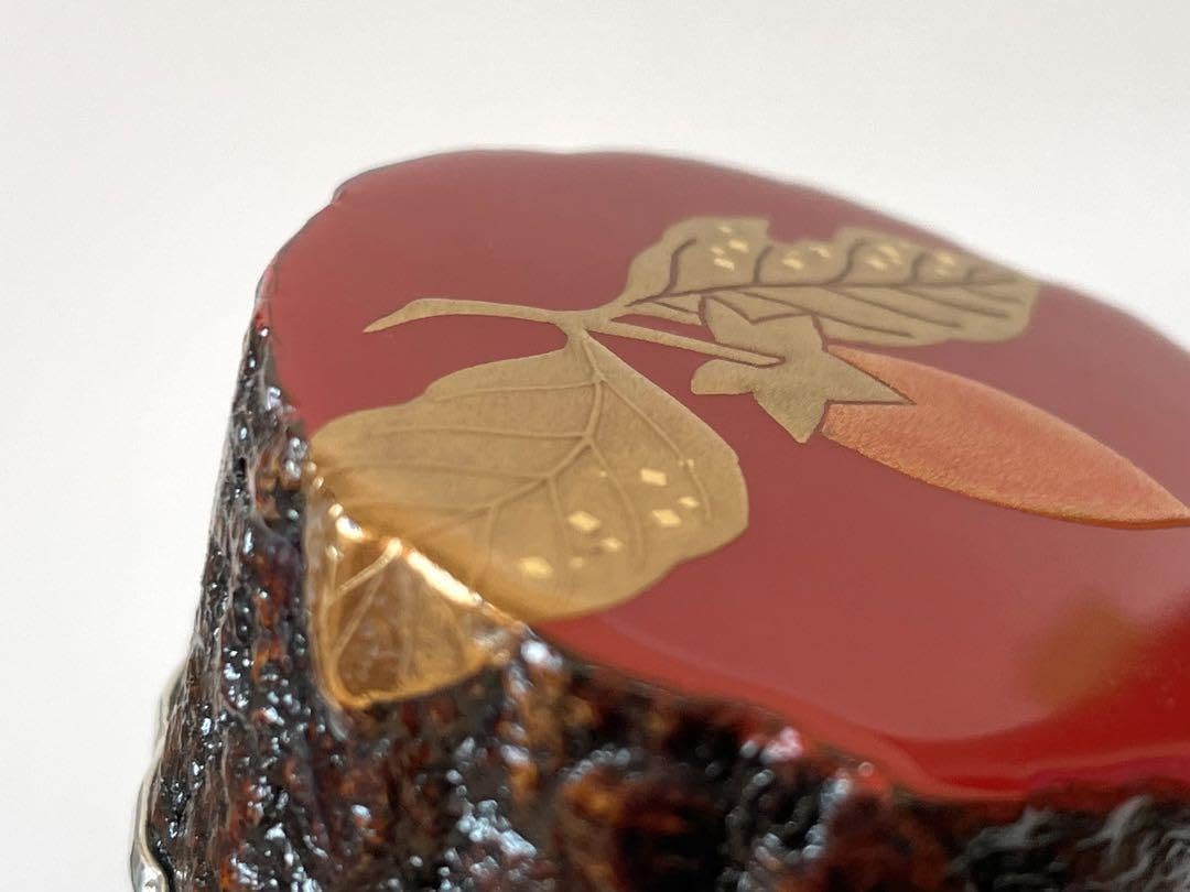 Amazon.co.jp: 塗師 中村宗悦 玄々斎好写 筆柿香合 共箱 柿香合 茶道具