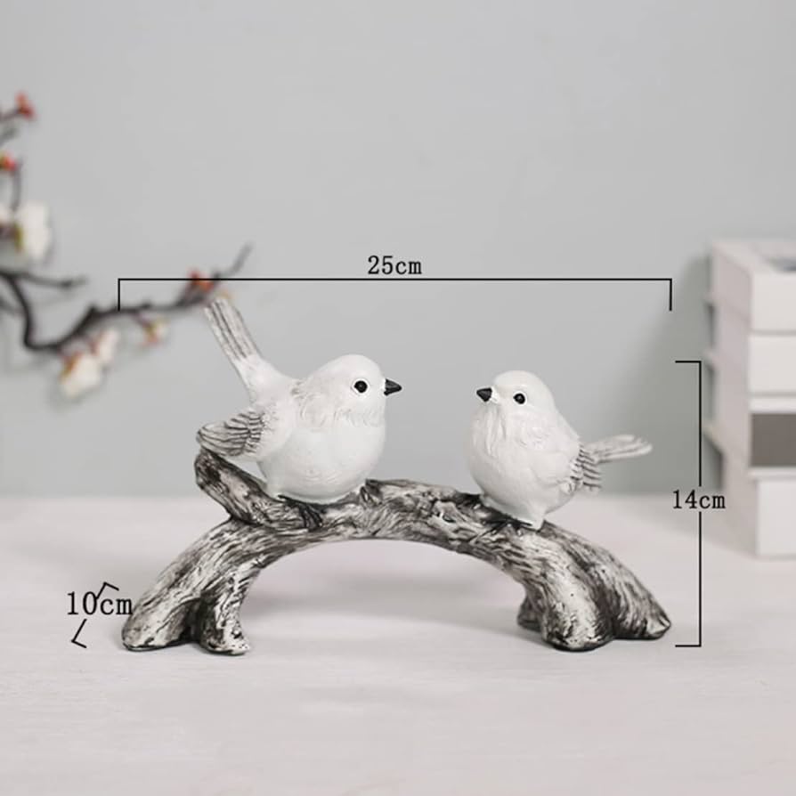 Amazon.co.jp: アニマルオブジェ 卓上デコレーション 鳥 置物 樹脂材質