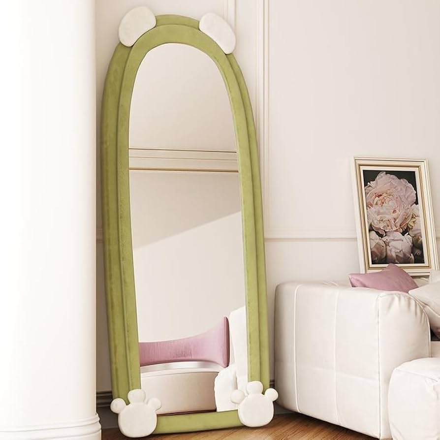 Amazon.co.jp: 【Russelloko】クマ くま 耳つき 足付き 鏡 ミラー 姿見