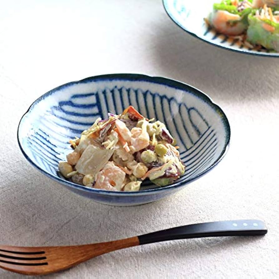 Amazon.co.jp: cerapockke 令和粉引 削 煮物鉢 17cm 国産 美濃焼 5.5寸