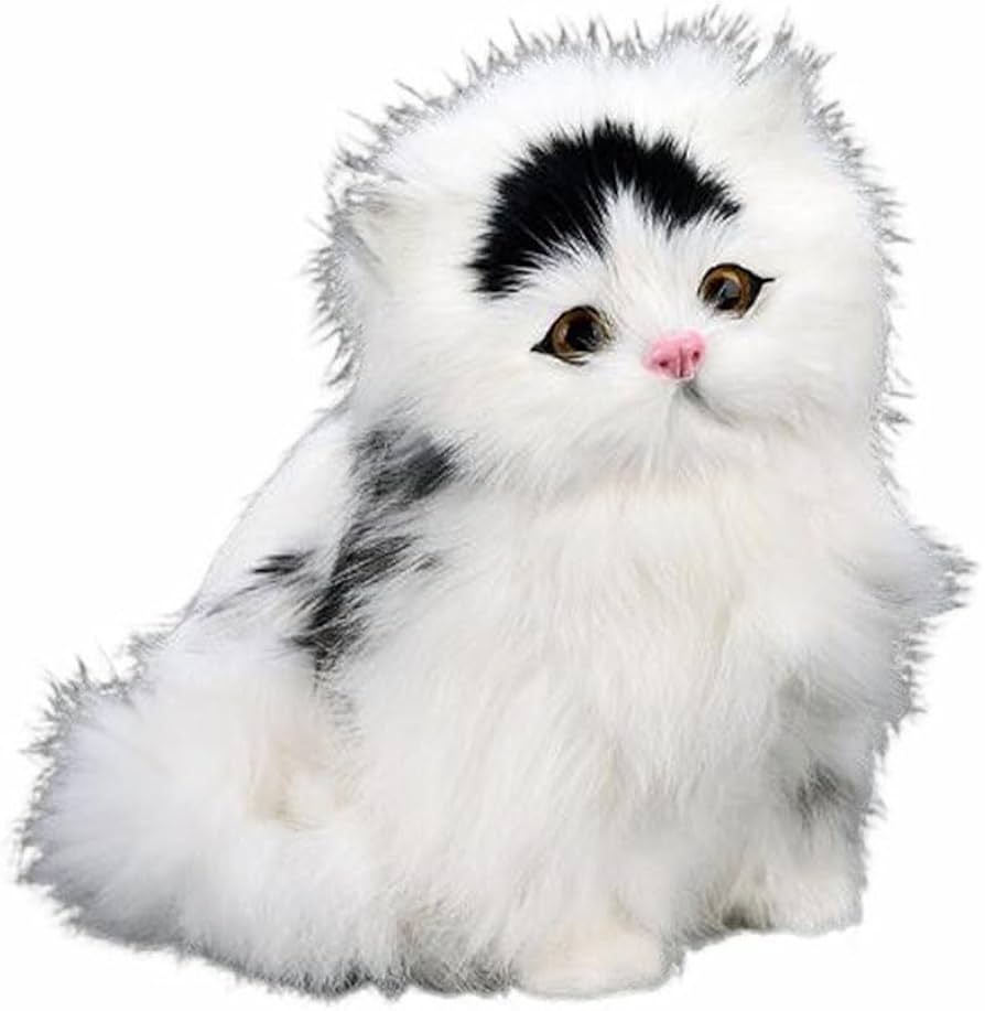 Amazon.co.jp: 本物そっくり リアル 猫のぬいぐるみ お座り ねこ 子猫