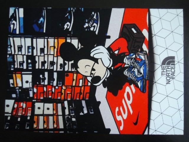 Amazon.co.jp: A4 額付き ポスター Mickey Mouse ミッキー スニーカー