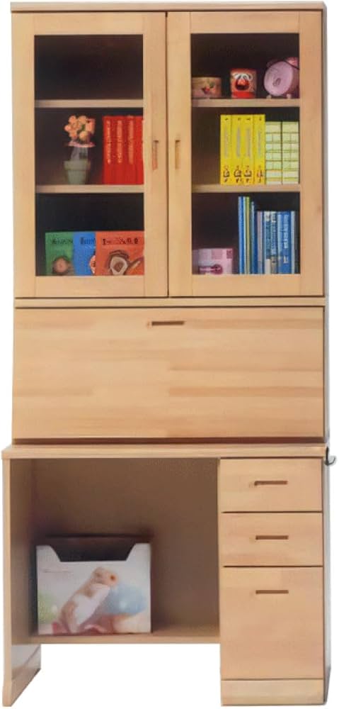 Amazon.co.jp: ライティングデスク ハイタイプ 幅85 天然木 学習机