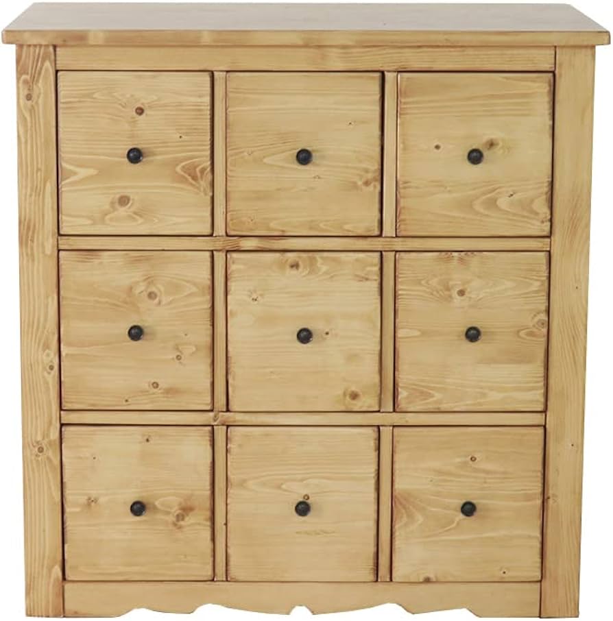 Amazon｜カントリー チェスト 幅90cm パイン無垢材 キャビネット