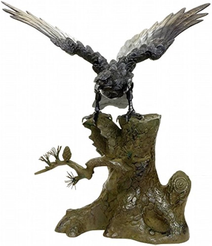 Amazon.co.jp: 『松鷹 上』ブロンズ像 銅像 彫像 彫刻 たか 鷲 猛禽類