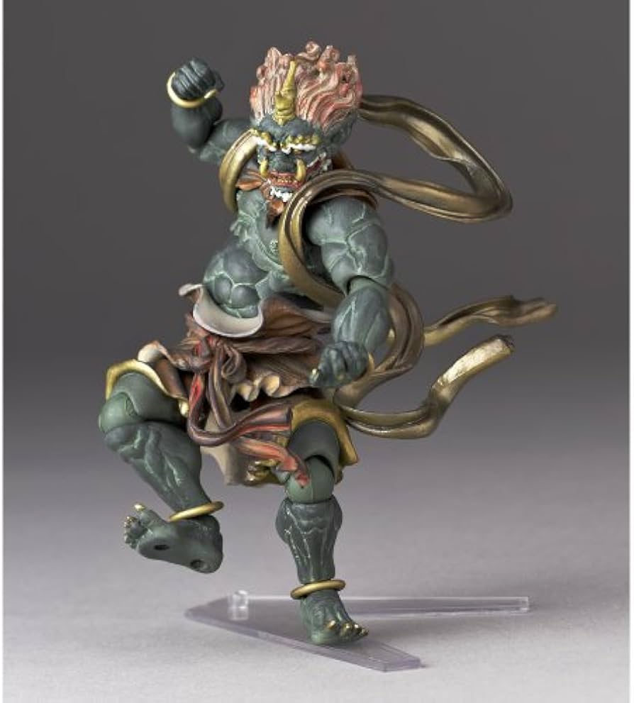 Amazon.co.jp: タケヤ式自在置物 風神 全高約140mm PVC&ABS製 塗装済み