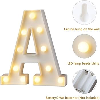 Amazon.co.jp: Besline LED ナイトライト アルファベット インテリア