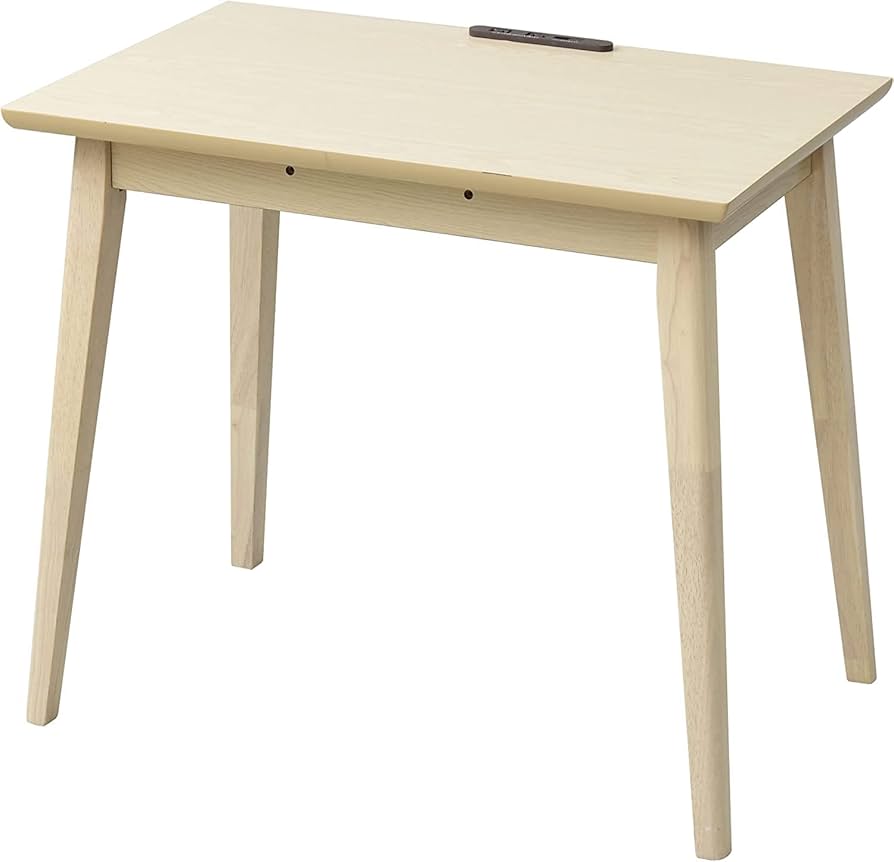 Amazon | [山善] デスク こたつ USB コンセントタップ付き 幅80×奥行