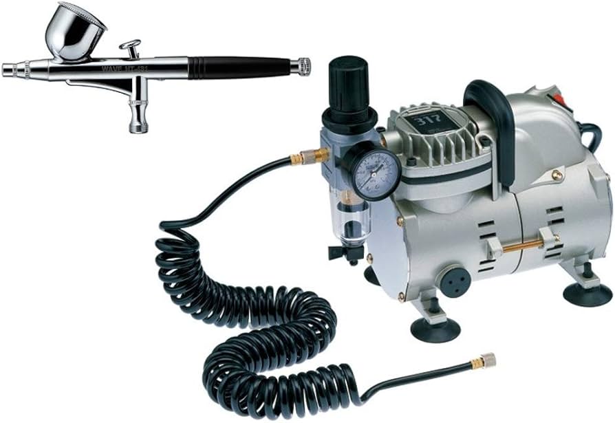 Amazon.co.jp: ウェーブ コンプレッサー 317 エアブラシ付 : ホビー