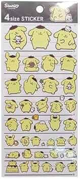 Amazon.co.jp: ポムポムプリン[シール]4サイズステッカー/14641