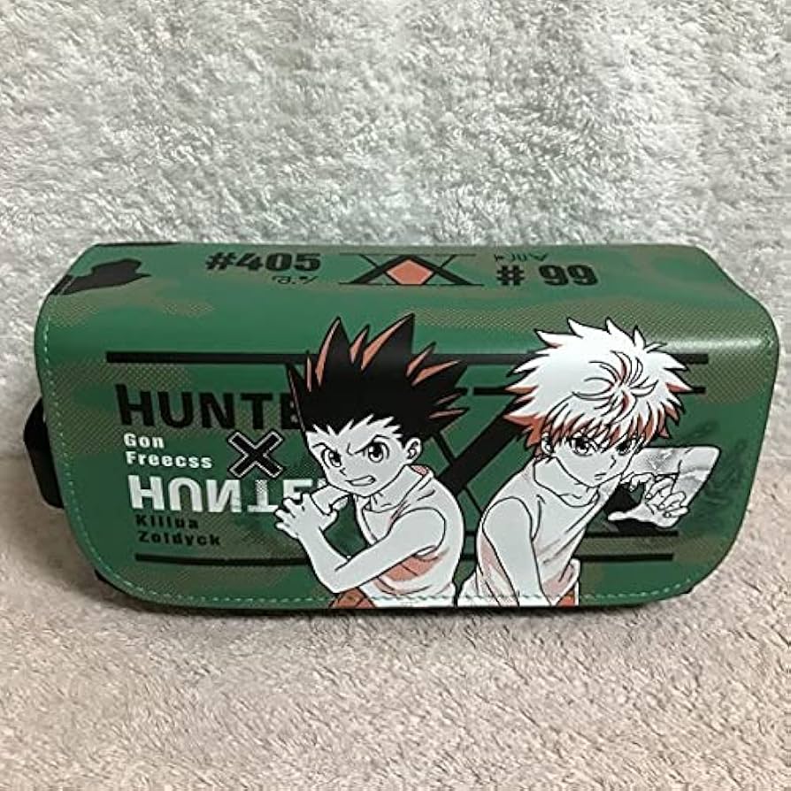 Amazon.co.jp: 国内発送 HUNTER×HUNTER レザーペンケース キルア&ゴン