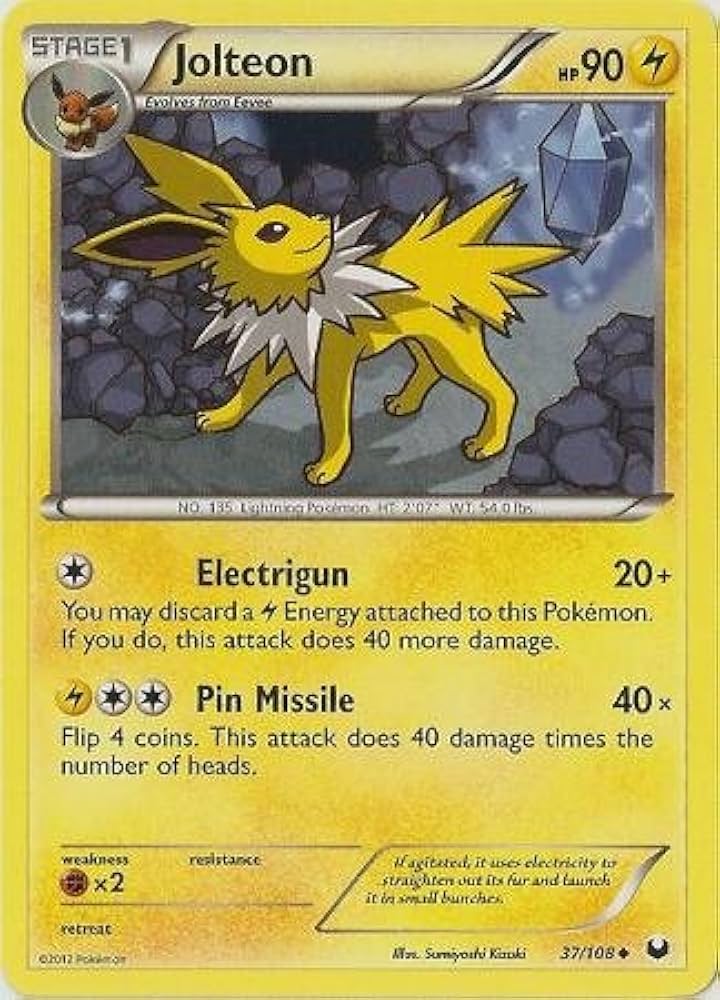 Amazon.co.jp: Pokemon - Jolteon (37/108) - BW - Dark Explorers
