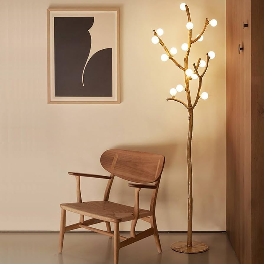 Amazon.co.jp : hofphd 枝フロアライト 樹脂フロアスタンド 16灯 LED