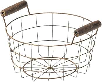 Amazon.co.jp: ちどり産業 ワイヤーバスケット アンティーク丸型20cm