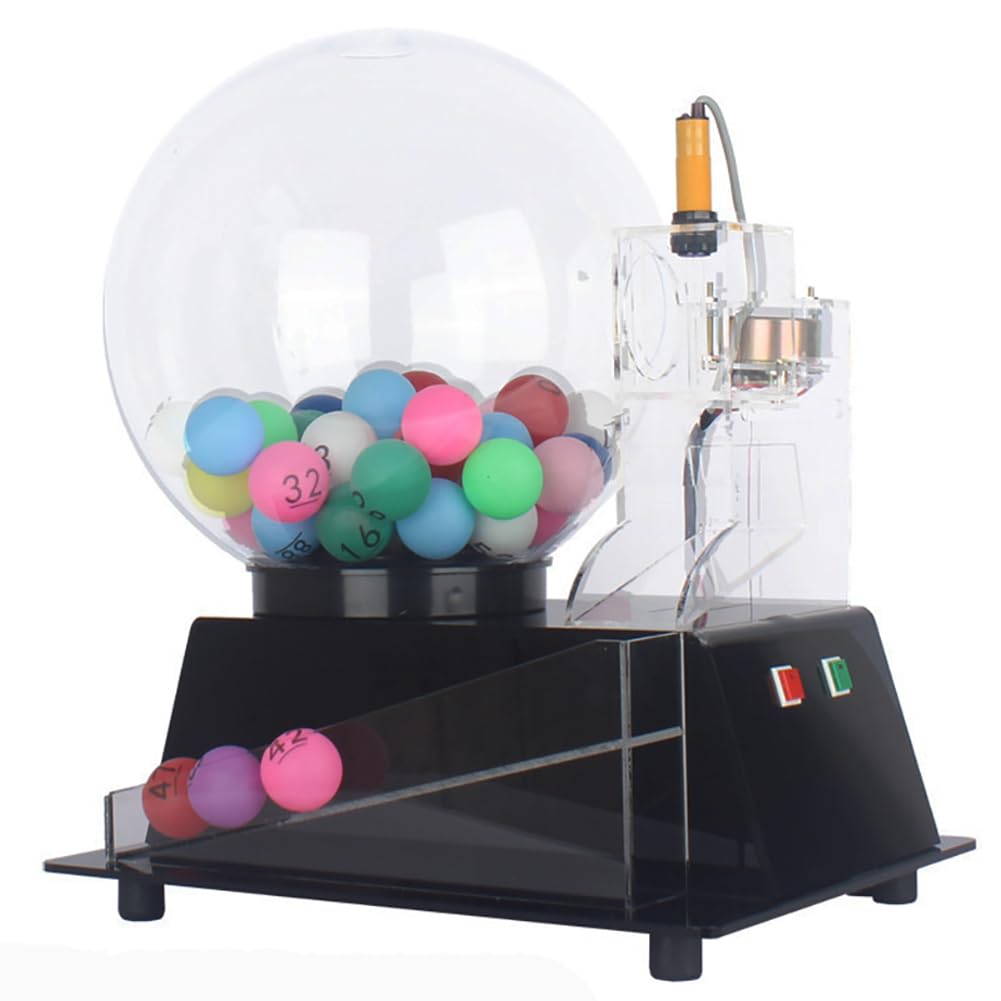 Amazon.co.jp: 電気宝くじボールマシン、自動宝くじ抽選機、60ボール
