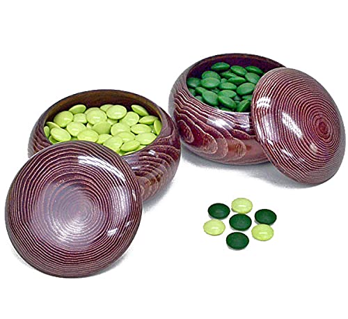 Amazon | 囲碁 ガラス碁石 新生 グリーン 五月 厚み約10mm（木製碁笥