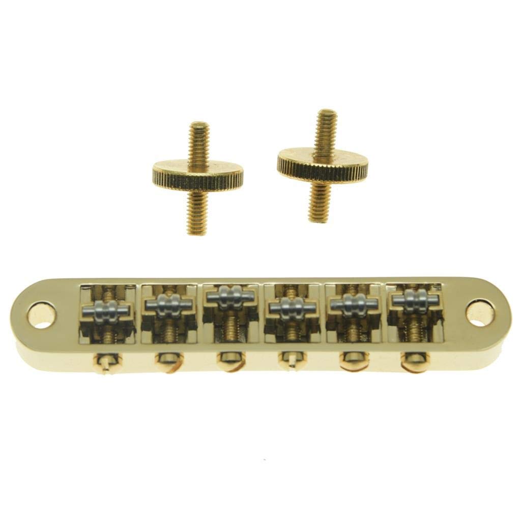 Amazon.com: KAISH Gold Guitar Roller Saddle Bridge Tune-O-Matic
