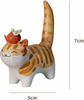 Amazon.co.jp: JAnjiaLxY セラミックねこの置物 かわいい ネコちゃん