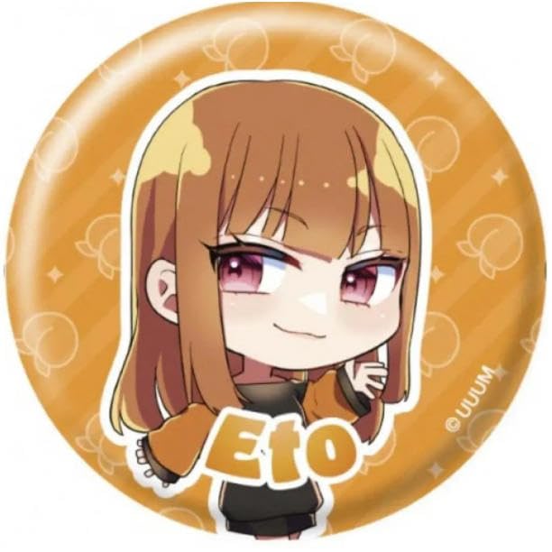 Amazon.co.jp: えとさん缶バッチ カラフルピーチ 限定バージョン