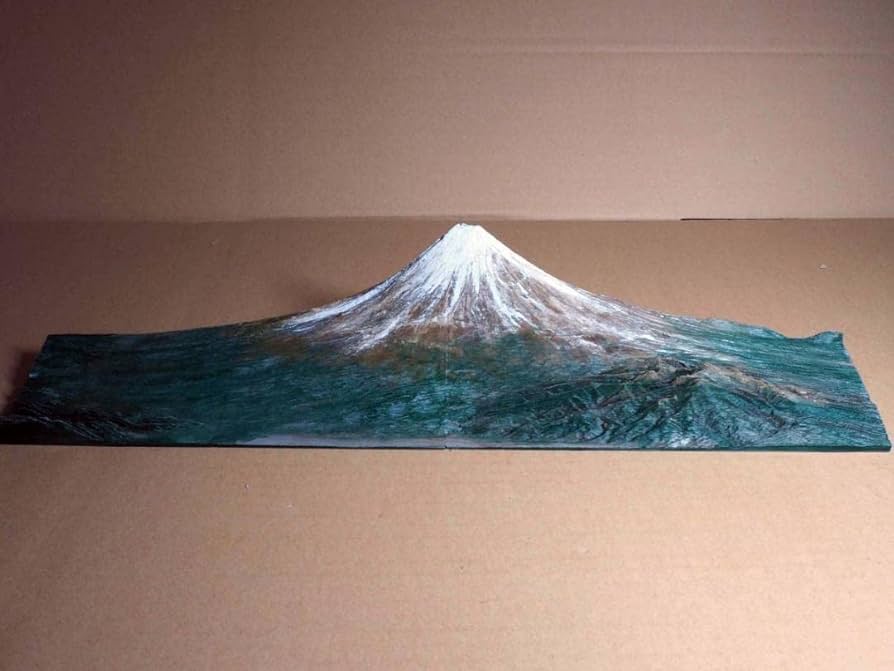 Amazon.co.jp: 鉄道ジオラマ背景用山岳模型 東海道新幹線 富士山 鉄道