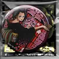 ワンピースラン 沖縄 缶バッジ ロビン ワンピース グッズ ワンピース