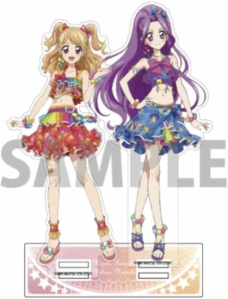 Amazon.co.jp: アイカツ ペアアクリルスタンド 4 神崎美月夏樹みくる